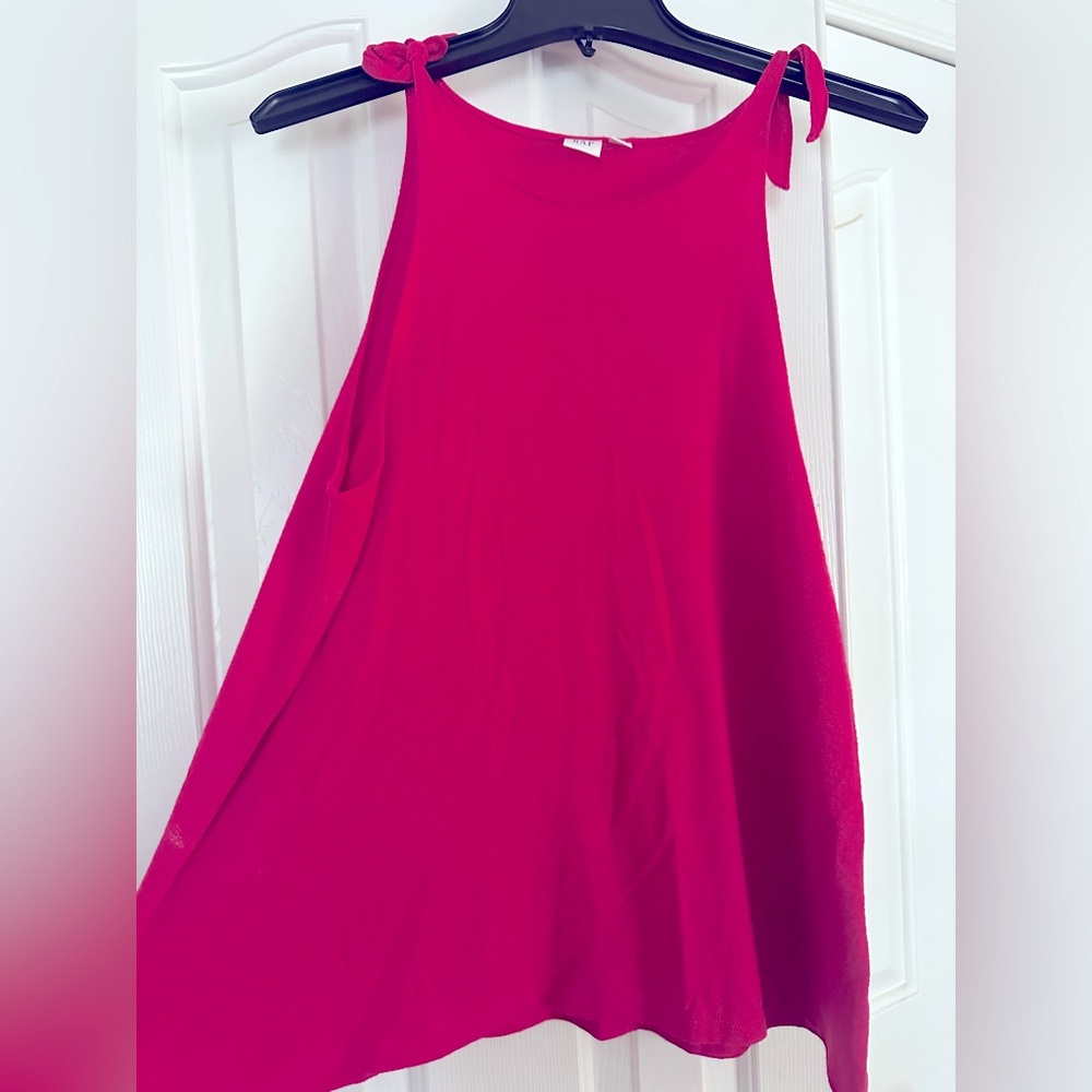 GAP Bright Pink Tank Top with Shoulder Ties
